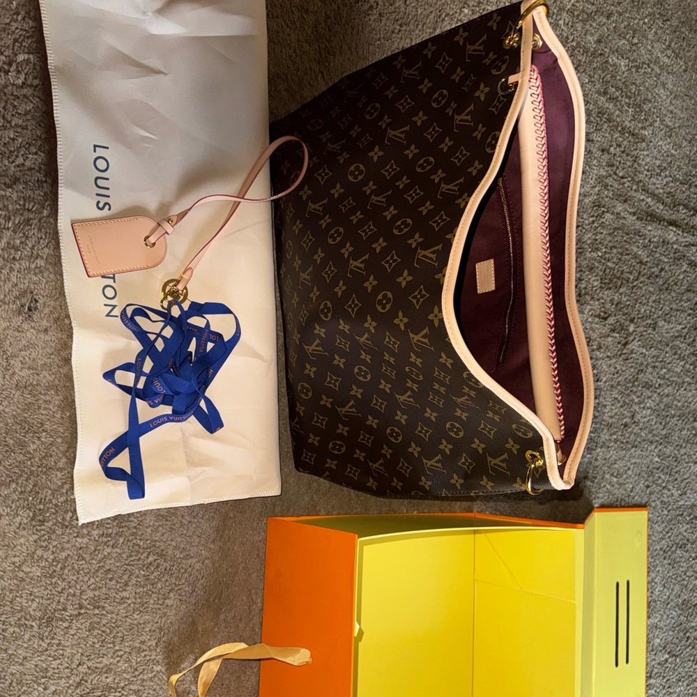 Louis Vuitton Dark Brown Monogram Hobo Bag